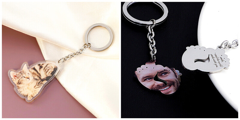 custom photo key chain makers, wholesale personalized company logo keychains supplier